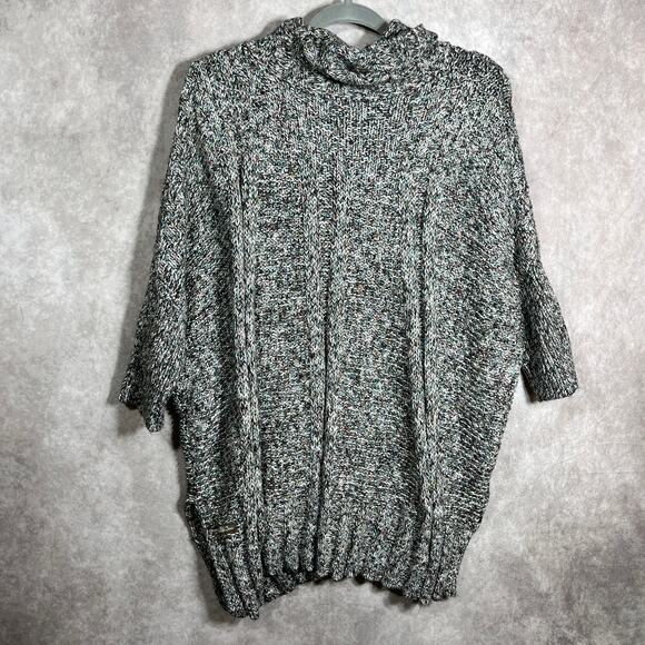 Matilda Jane Evening Stroll Sweater Womens Size M/L Gray Knit Tunic Turtleneck - Picture 6 of 11